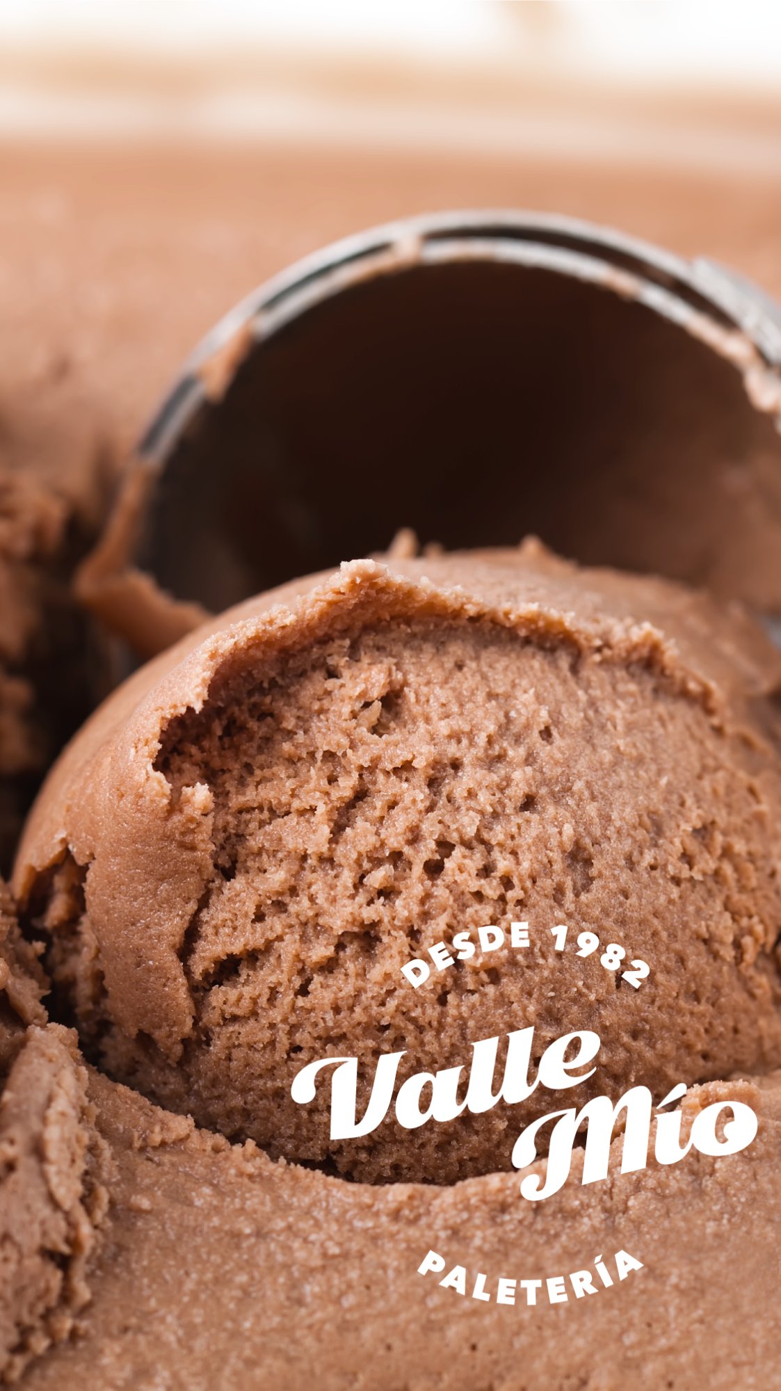 Helado de chocolate